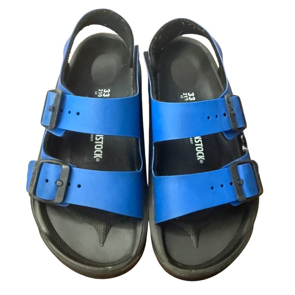 Birkenstock Mogami Terra Kids Bright Blue Sandals-Euro size 33 US size 1.5